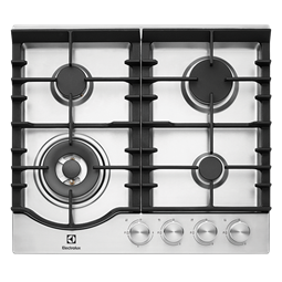60cm 4 burner gas cooktop with front controls